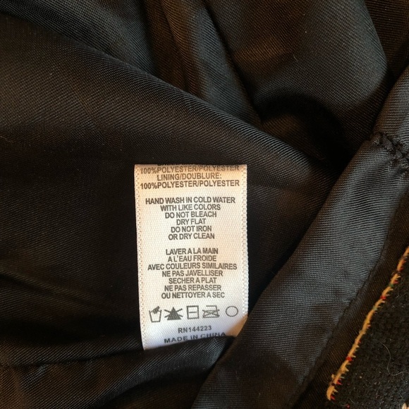 Bishop + Young Aztec Print Lined Mini Skirt Size M - Picture 6 of 6